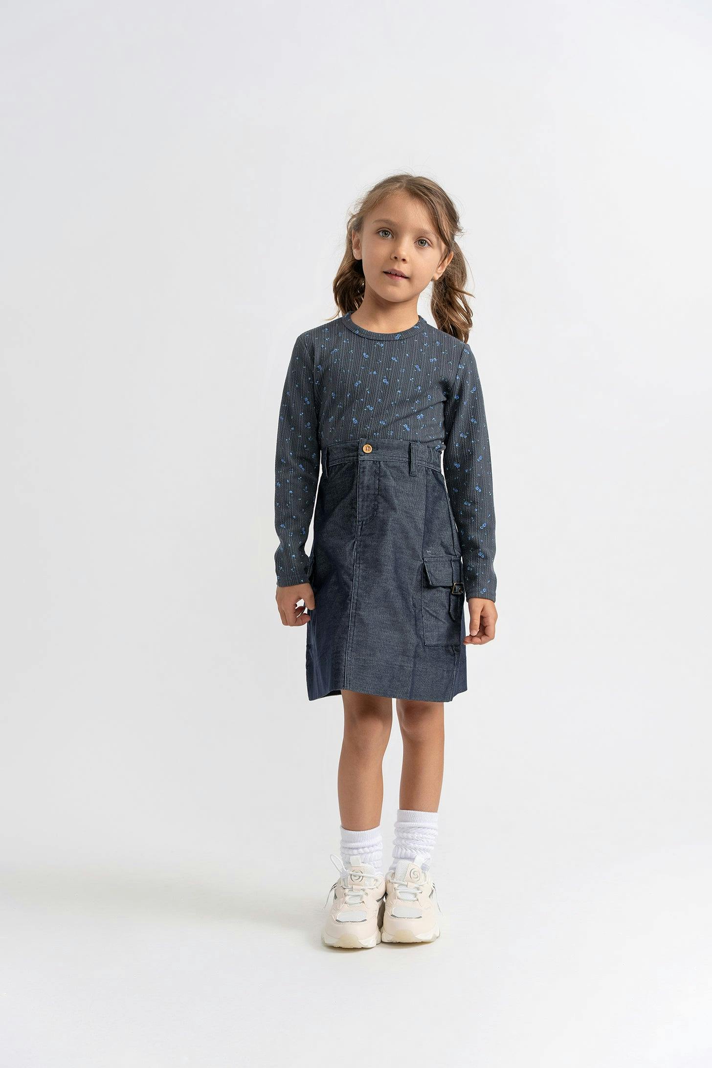 Corduroy A-Line Skirt