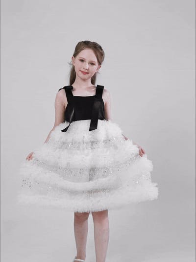Black & Ivory Sophia Party Dress