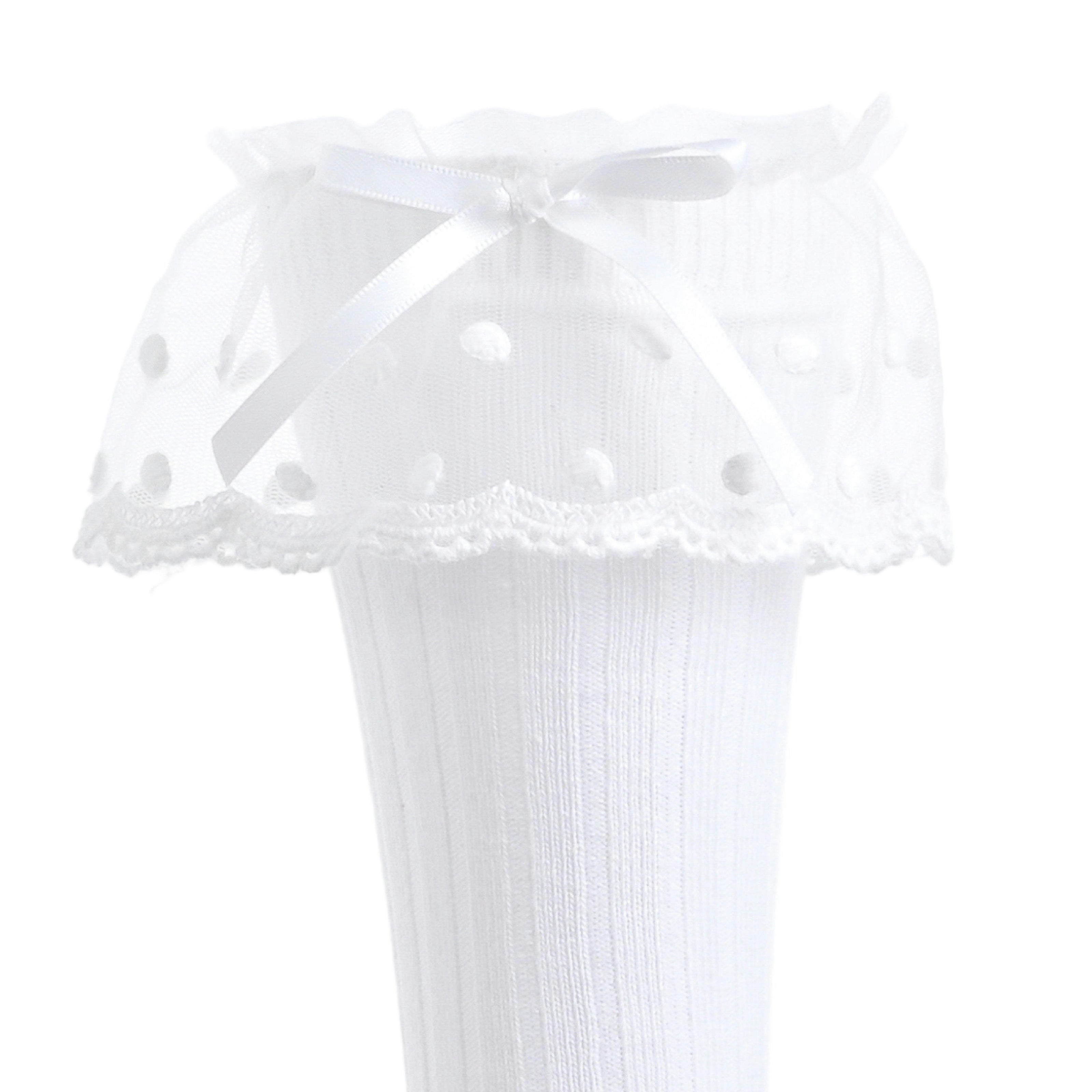 Ankle Skirt Polka Bow Socks