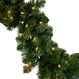 Kurt Adler 9-Foot Prelit Clear Incandescent Vanderbilt Garland