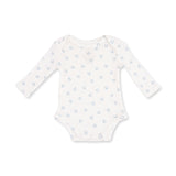 Little Horseshoes Blue - Long Sleeve Bodysuit