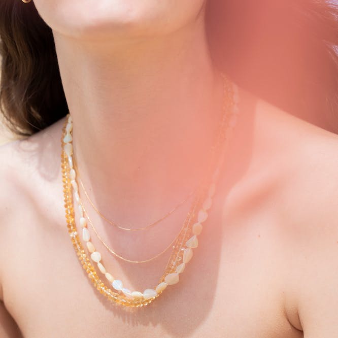 Faceted Citrine Necklace