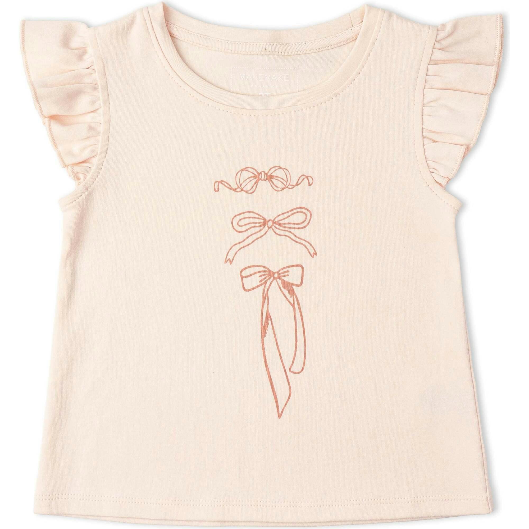 Organic Sleeveless Flutter Top & Shorts Set - Bows