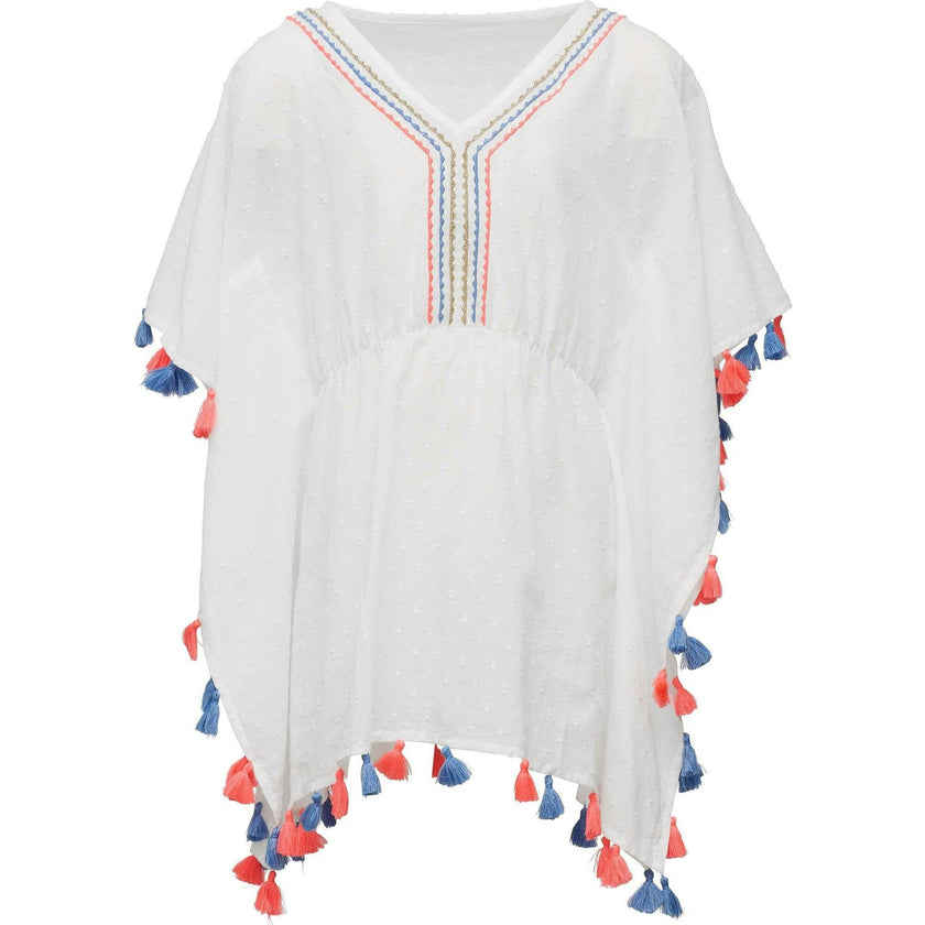 White Sherbet Tassel Cover Up