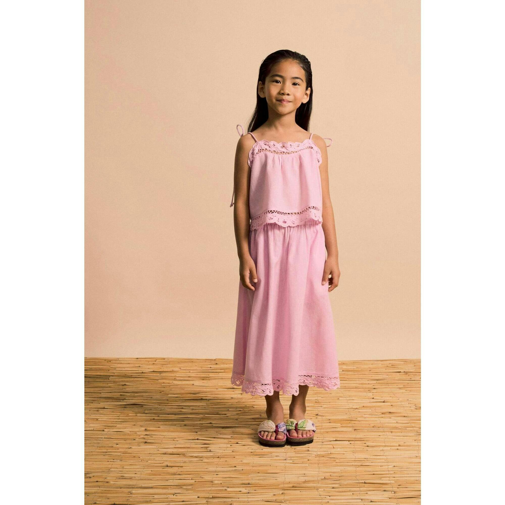 ISLA LACE SKIRT PINK