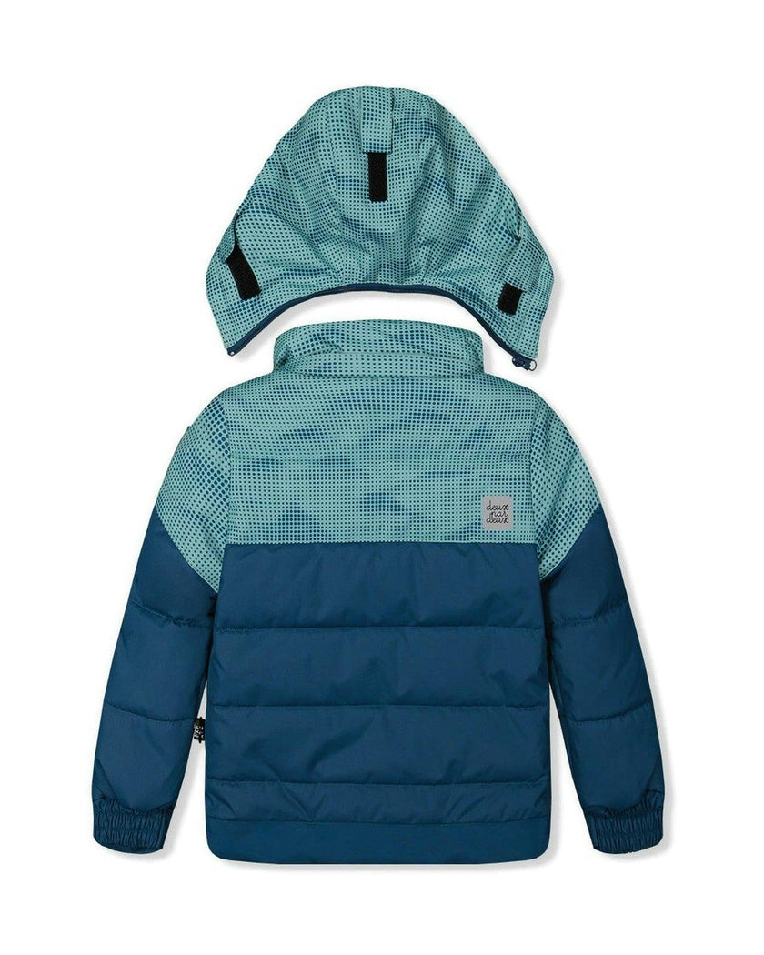 Two Piece Play Snowsuit Greyish Blue And Navy With Greyish Blue Pants