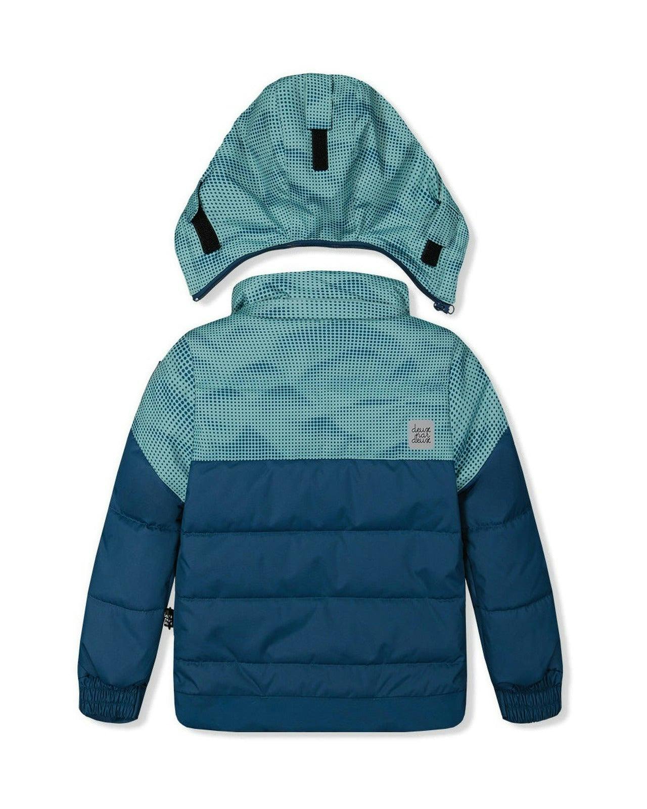 Two Piece Play Snowsuit Greyish Blue And Navy With Greyish Blue Pants