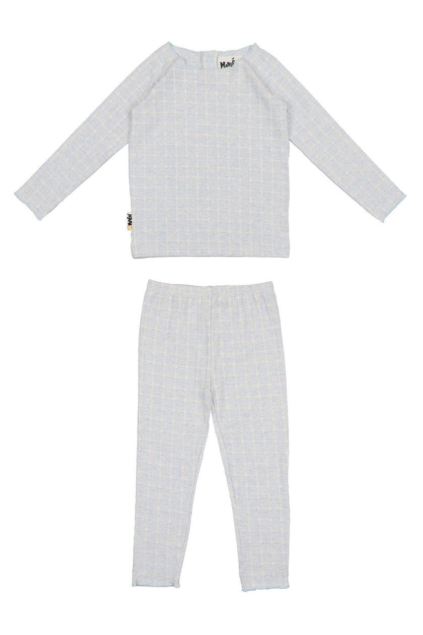 Box Design Raglan Sleeve Top & Pant Set