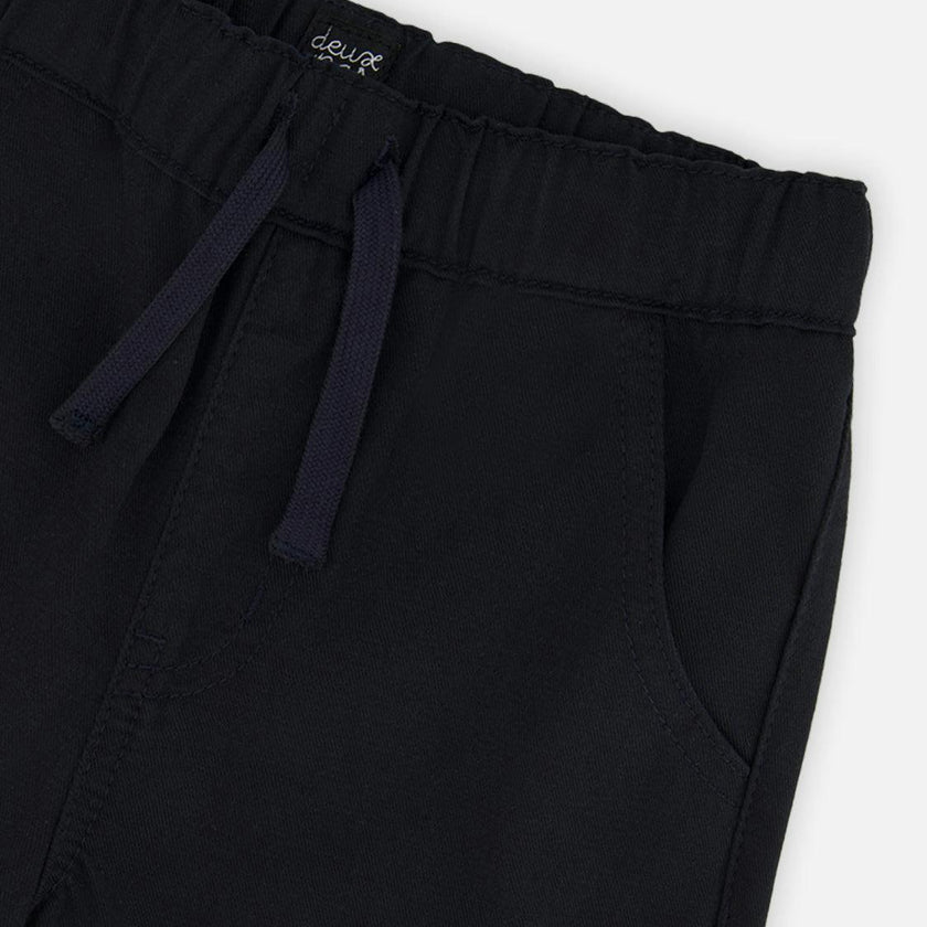 Twill Pants With Cargo Pockets Dark Blue
