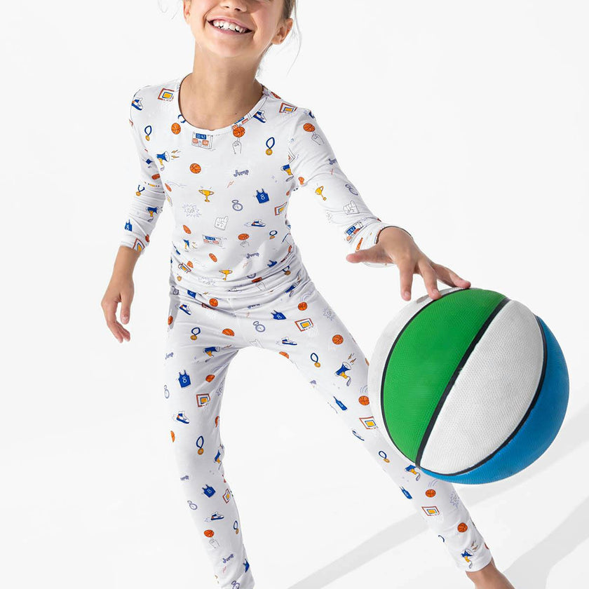 All Star Basketball Bamboo Kids Pajamas