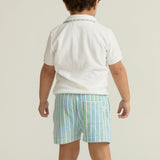 boys tamarin stripe french terry short