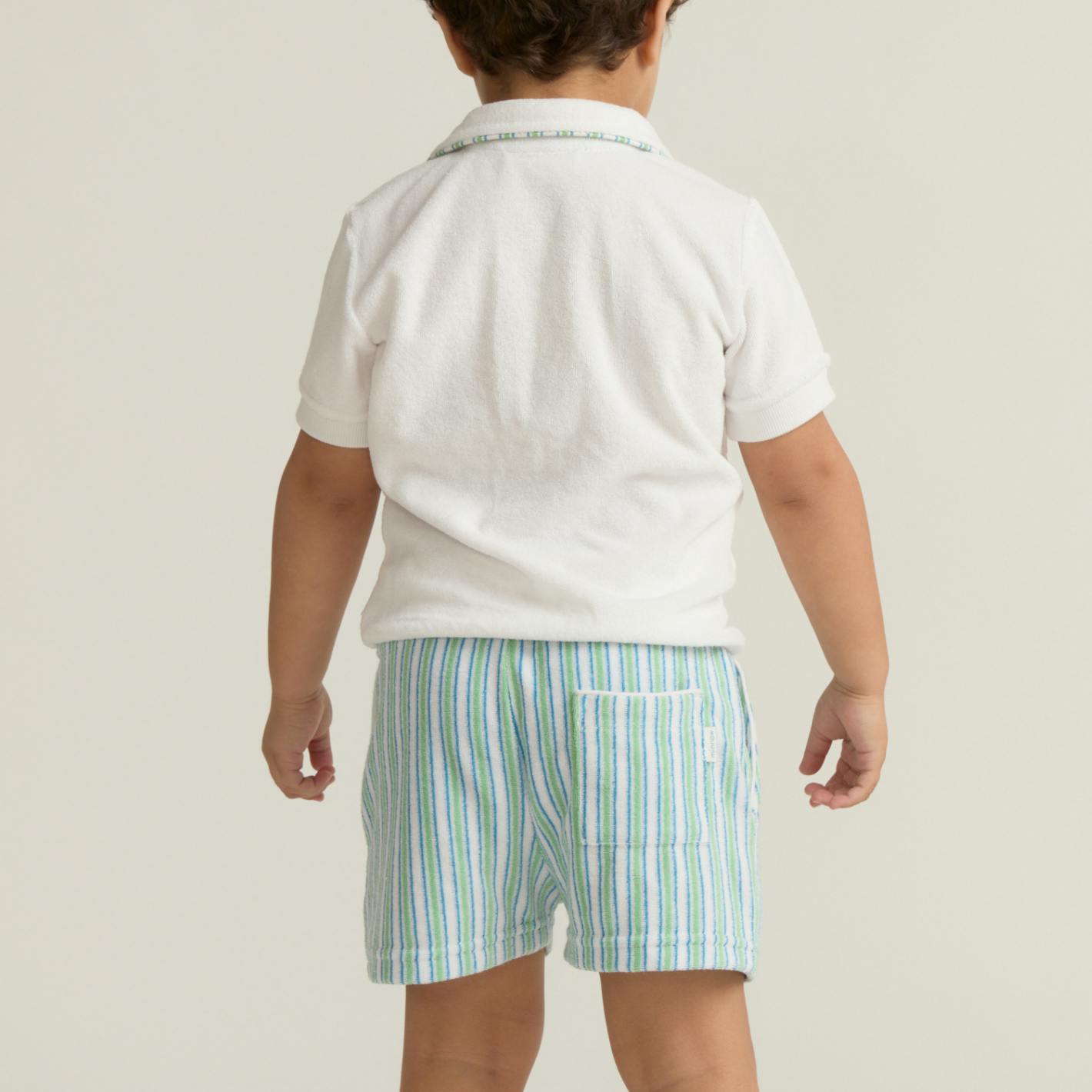 boys tamarin stripe french terry short