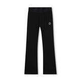 Black Flared Jersey Pants