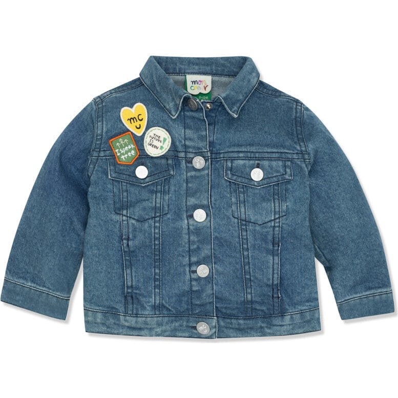 Patch Denim Jacket, Blue