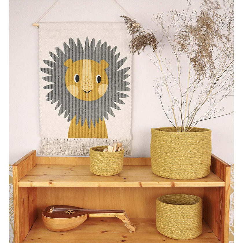 Hand-Woven Fringed Wall Hanging