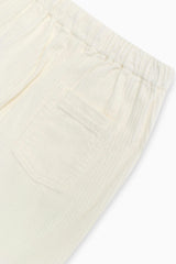 Elio Corduroy Trouser Whisper White