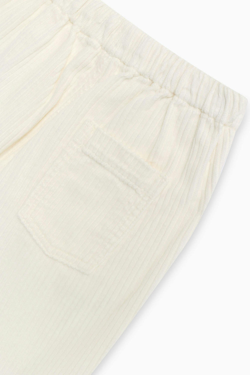 Elio Corduroy Trouser Whisper White