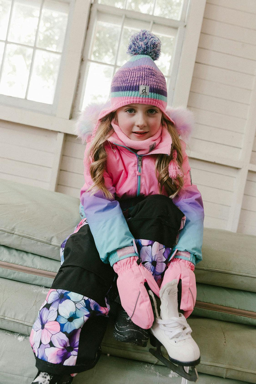 Two Piece Play Snowsuit Pink To Blue Gradient