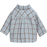 Organic Cotton Plaid Classic Collar Long Sleeve Button-Down Shirt