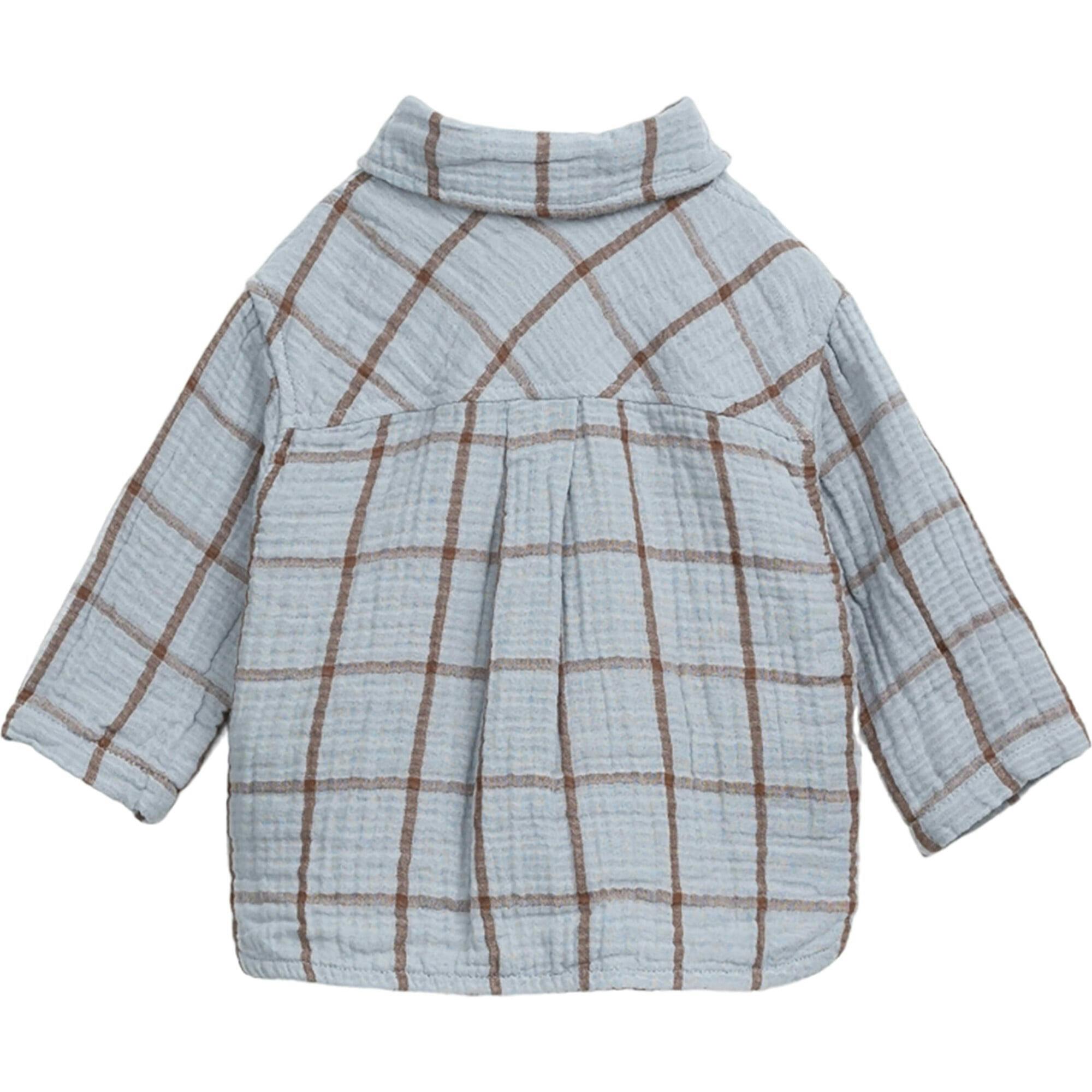 Organic Cotton Plaid Classic Collar Long Sleeve Button-Down Shirt