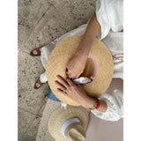 Women'S Oleander Antique Eyelet Lace Ribbon Sun Hat