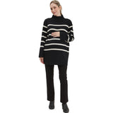 Sarabeth Neck Long Sleeve Maternity Sweater