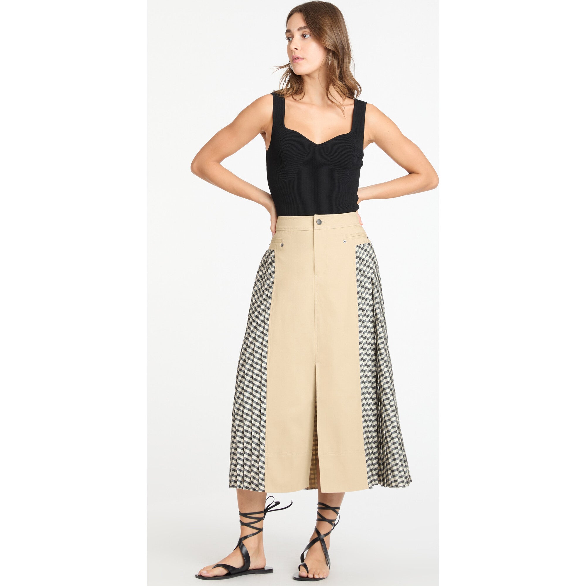 Women's Decland Skirt, Plaid