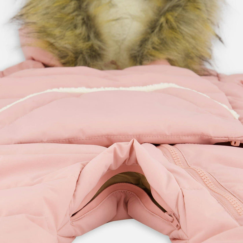 One-Piece Baby Snug Snowsuit Designed for Car Seat