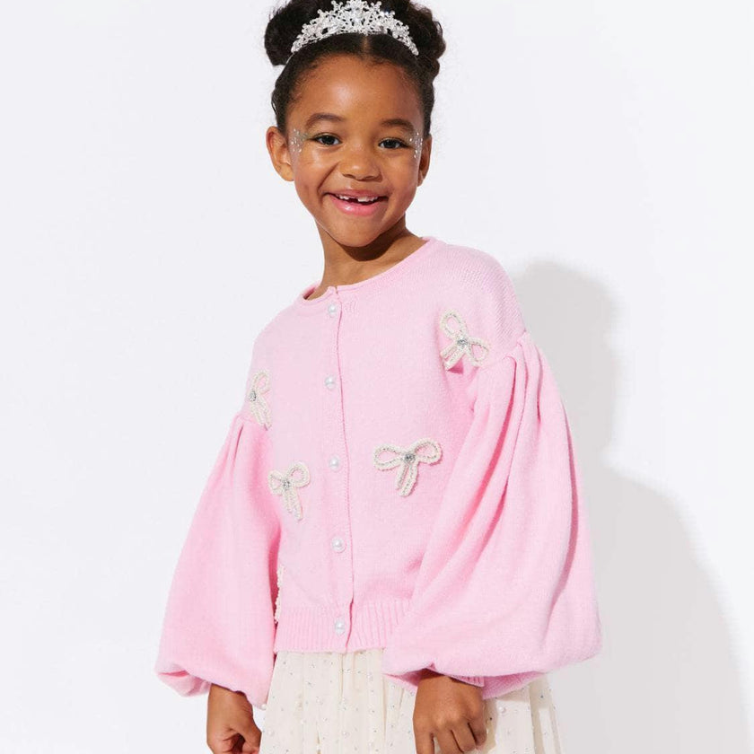 Pearl Bow Cardigan