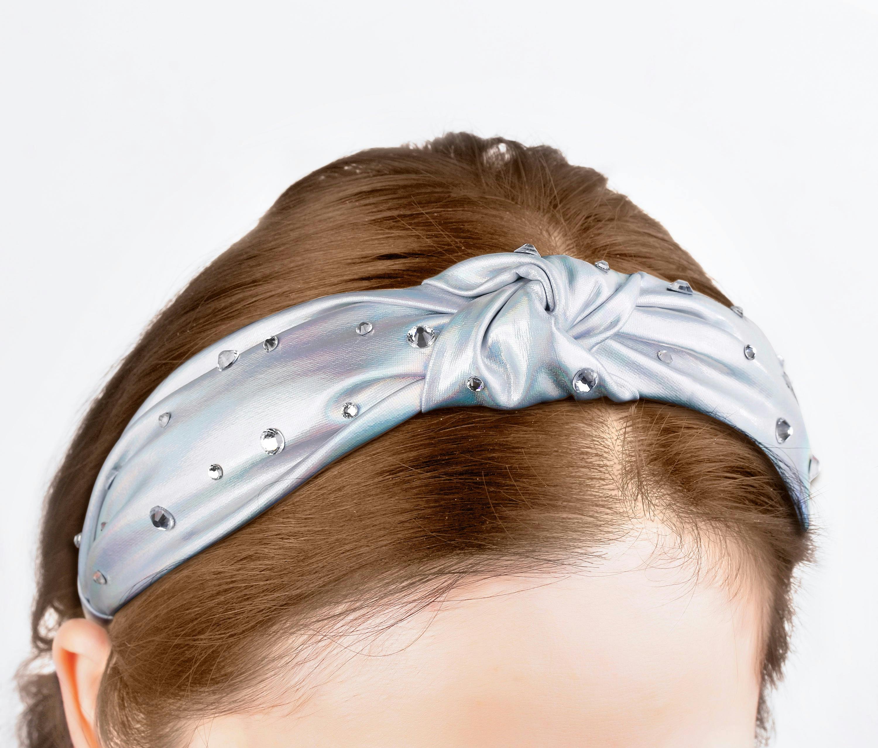 Silver Knot Headbandwith Crystals