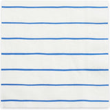 Cobalt Frenchie Striped Large Napkins