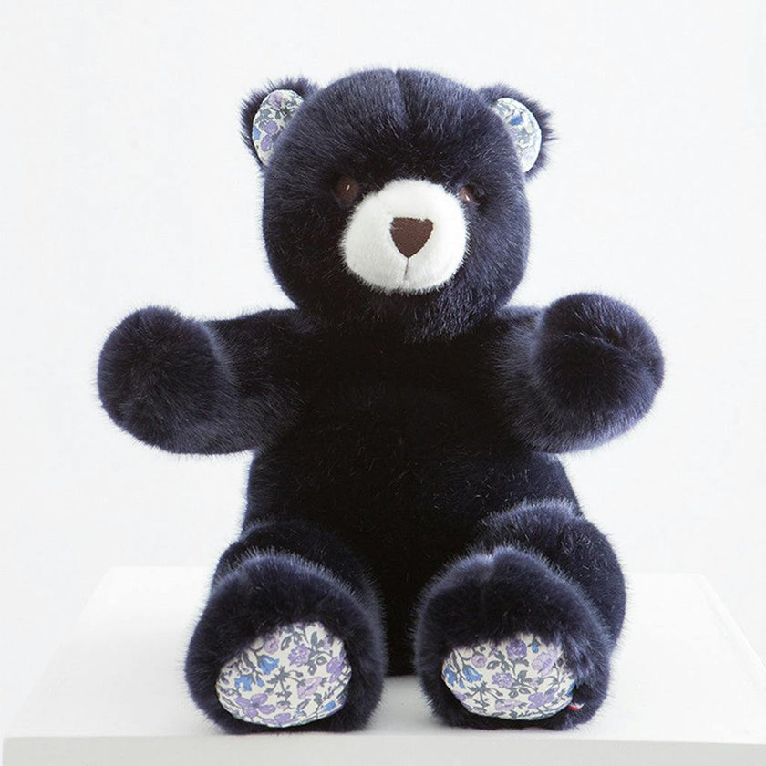 Robert the Bear | Navy | Lavender Liberty Print