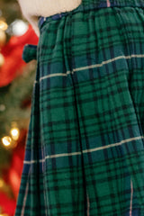 Angela Skirt in Emerald Plaid