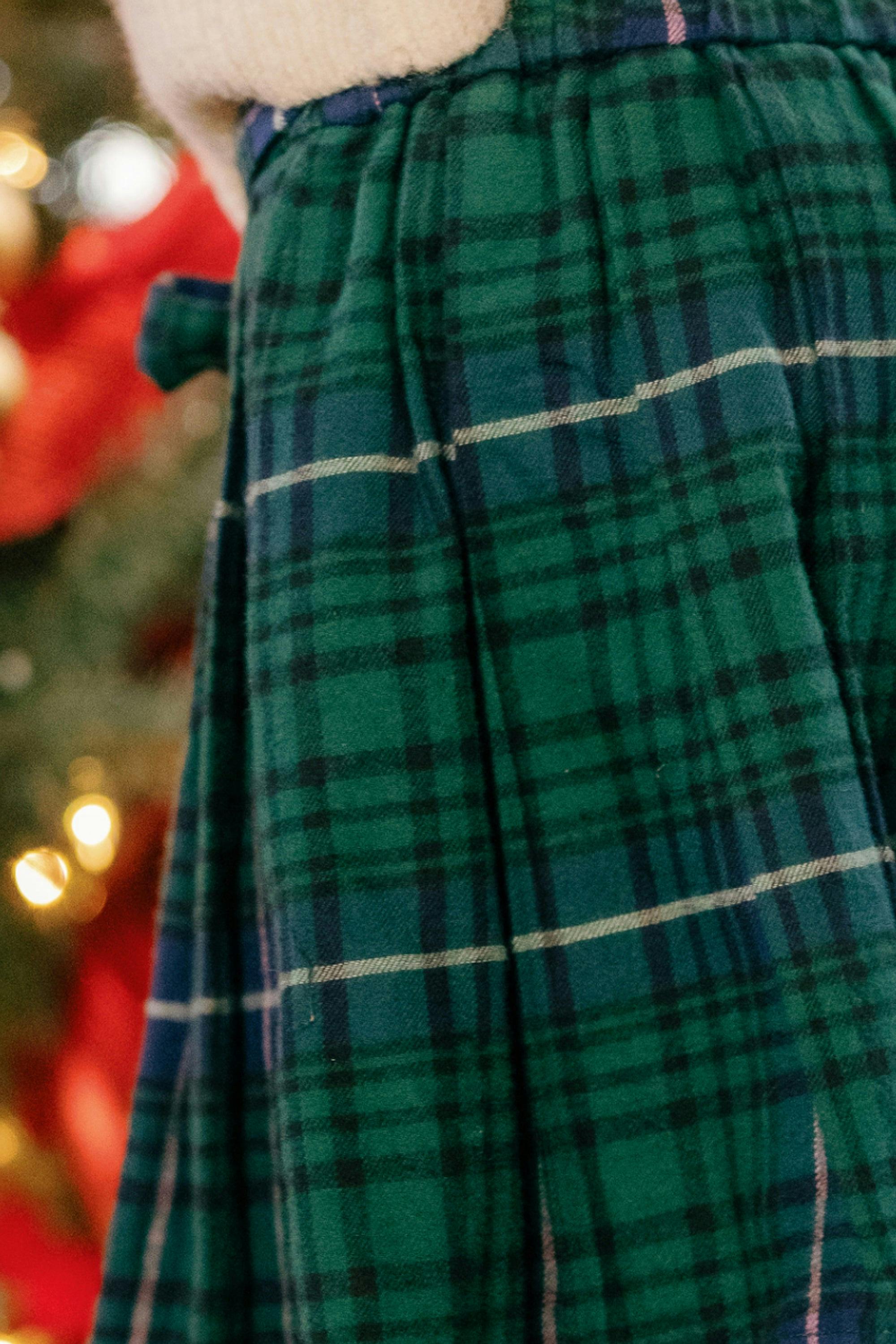 Angela Skirt in Emerald Plaid