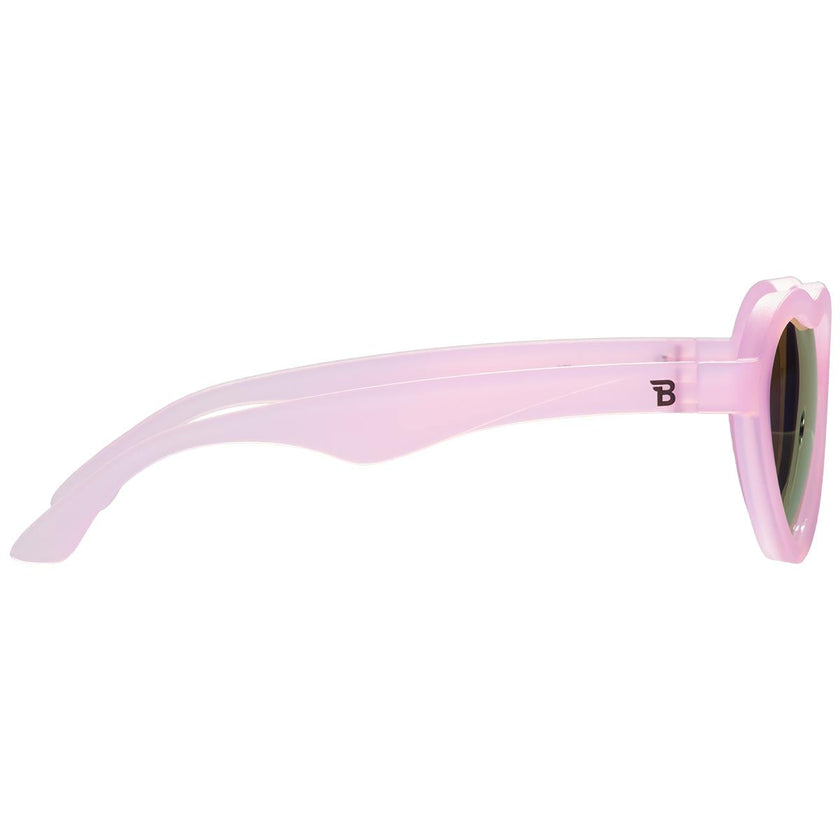 Polarized Heart: Purple Mirrored Lens