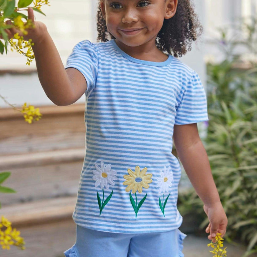 Tulip Knit Short - Light Blue