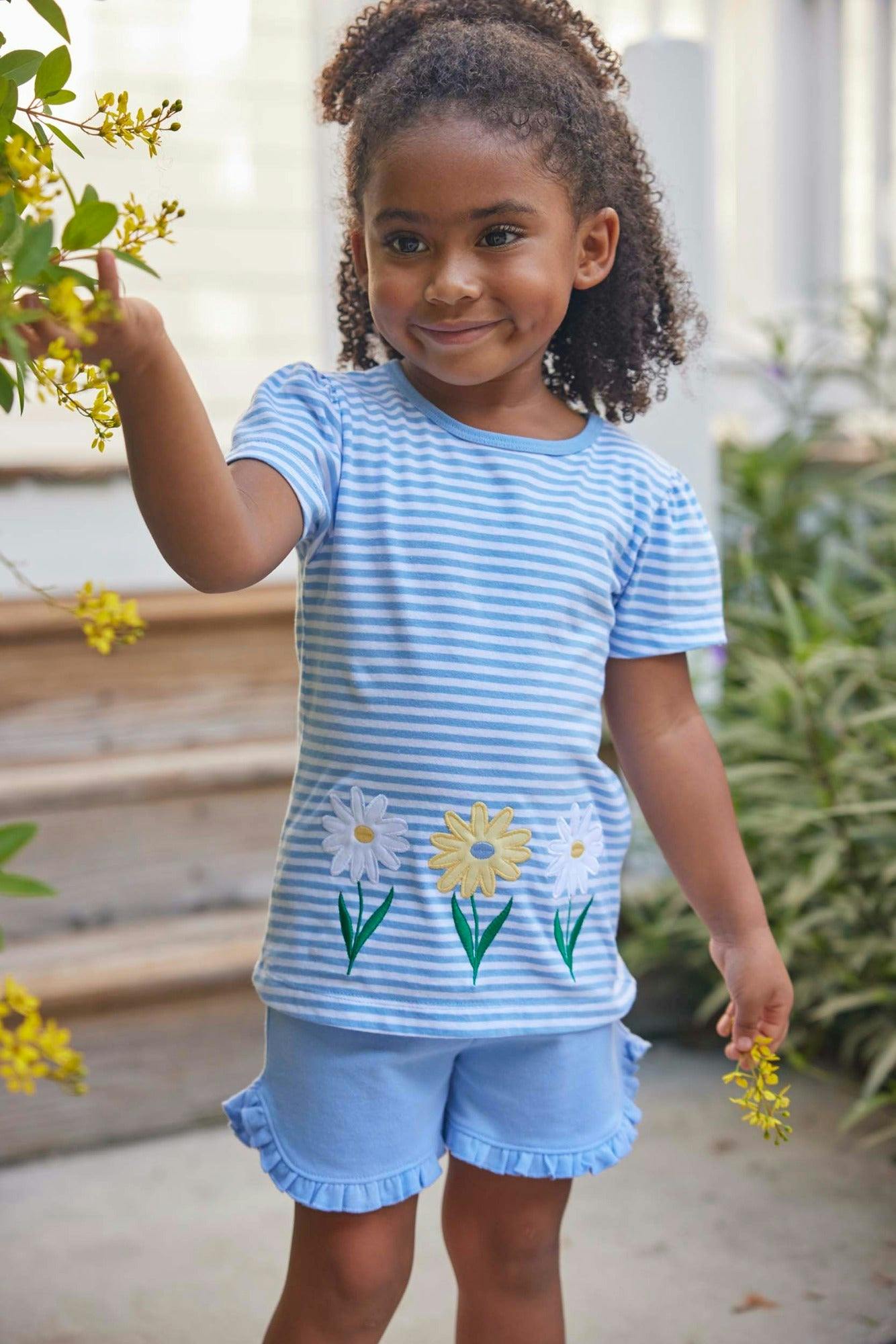 Tulip Knit Short - Light Blue