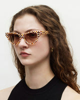 Suzy Sunglasses in Tortoise Checker