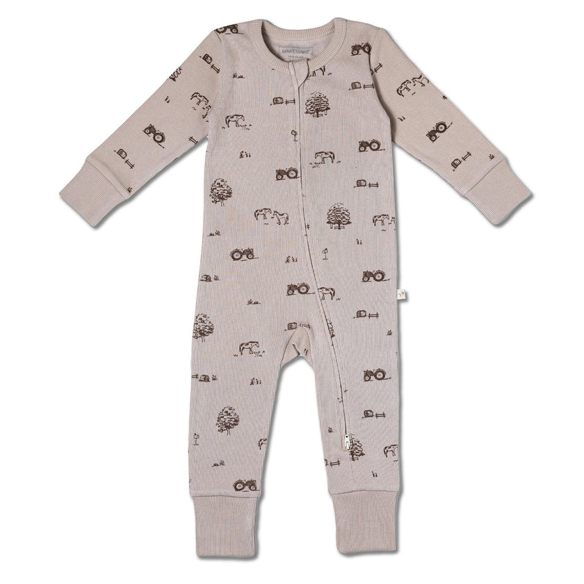 Organic 2-Way Zip Romper