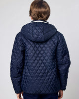 Kids Puffer Jacket in Navy Blue