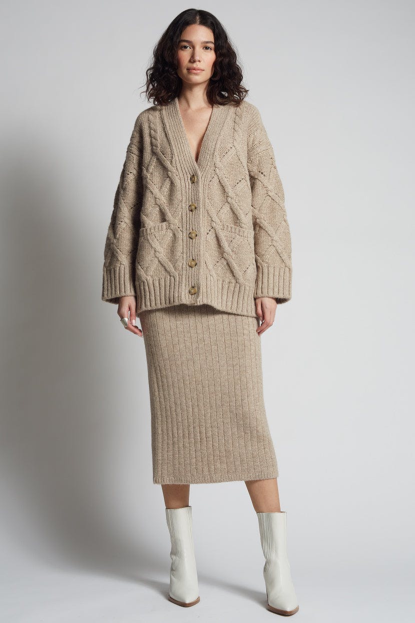 KAYLN CARDI | OATMEAL MELANGE