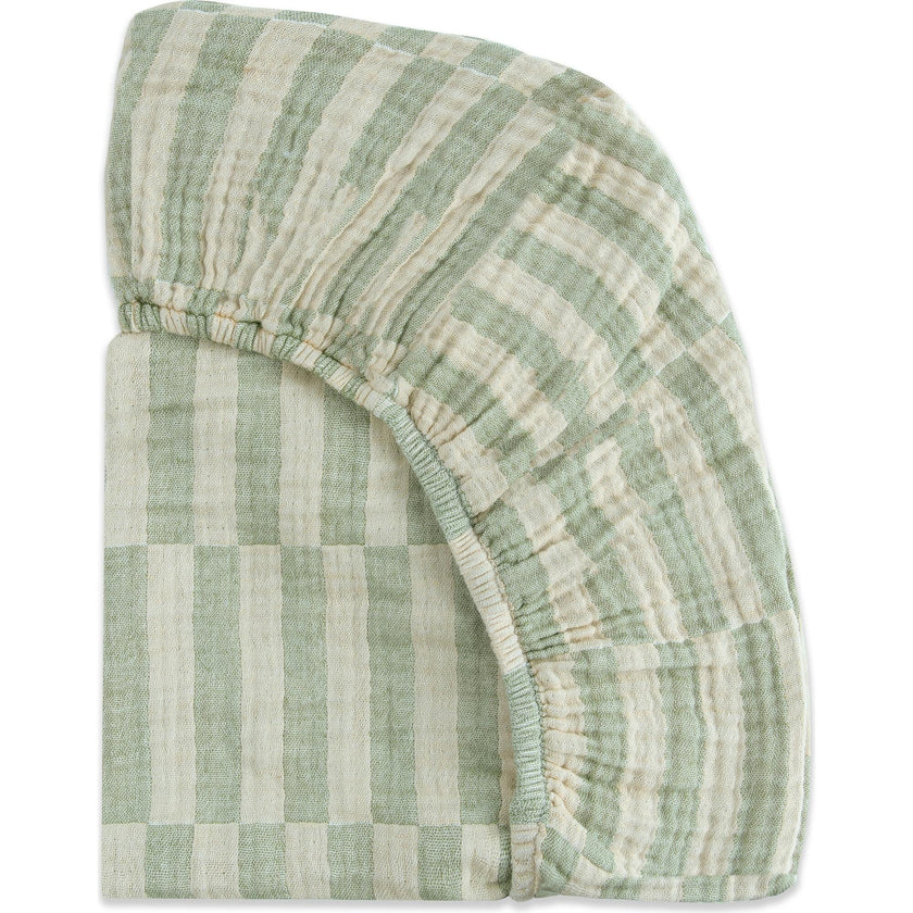 All-Stages GOTS Certified Organic Muslin Cotton Midi Crib Sheet