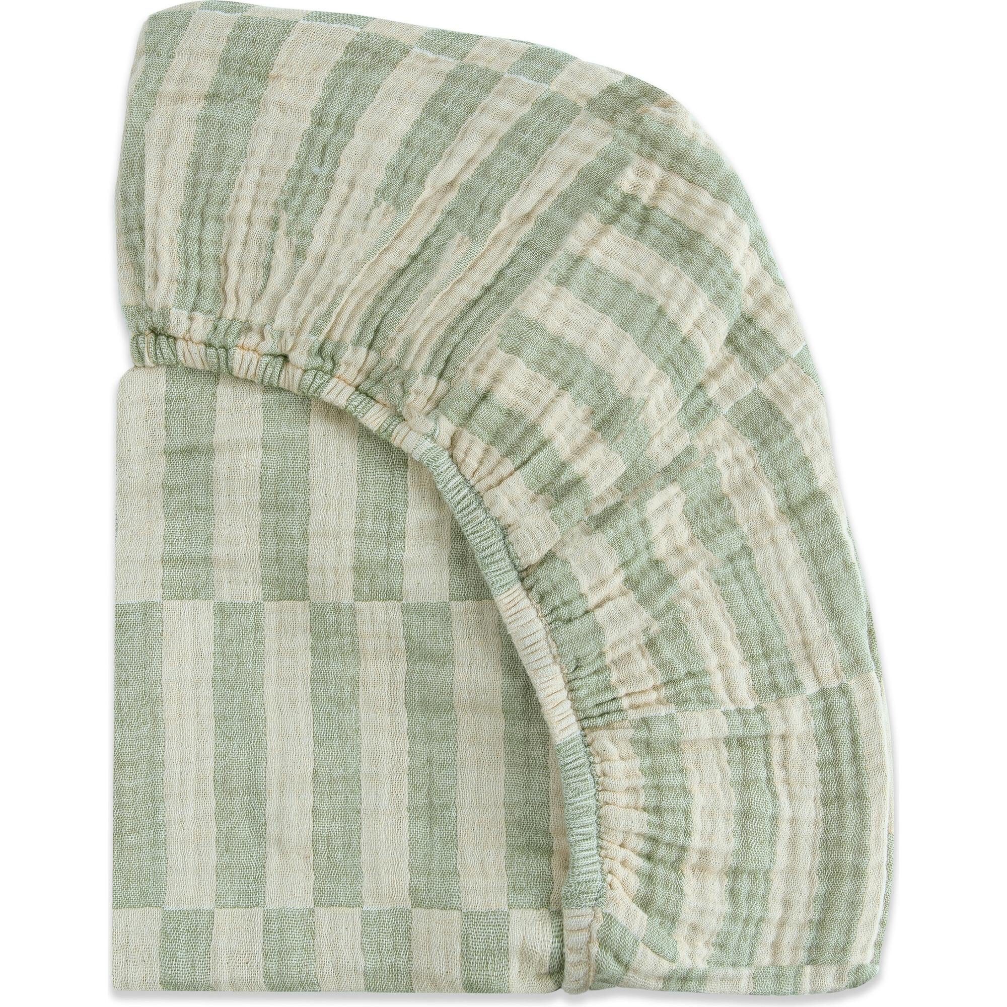 All-Stages GOTS Certified Organic Muslin Cotton Midi Crib Sheet