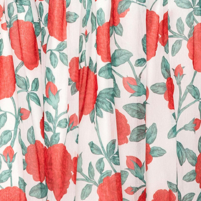 Kimberly Dress in Red Roses
