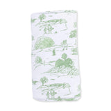 Golf Toile Green - Swaddle Blanket