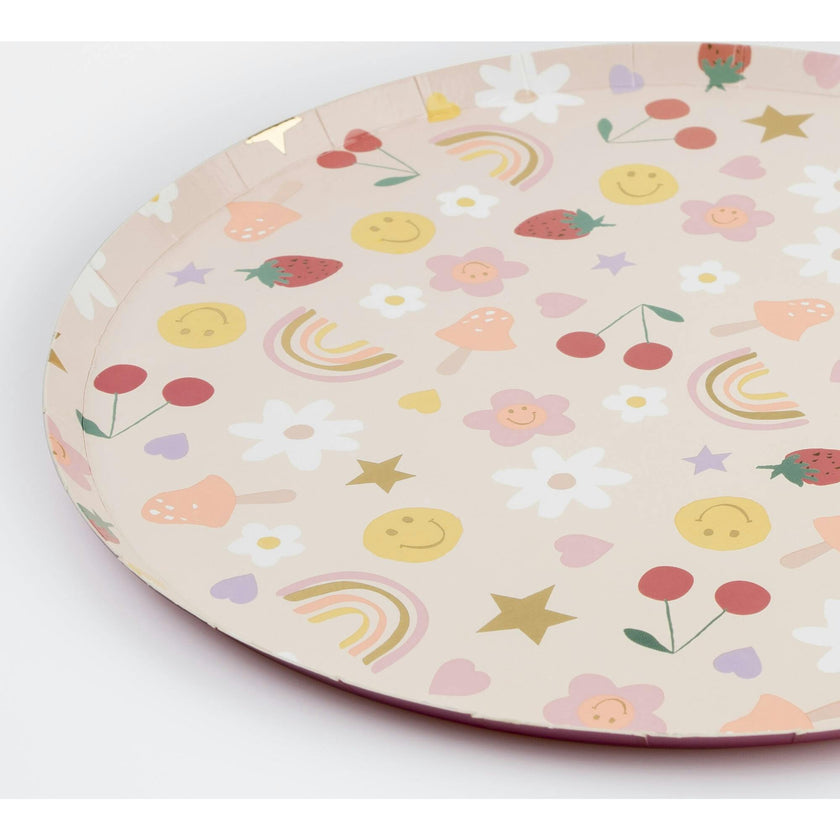 Happy Face Icons Dinner Plates