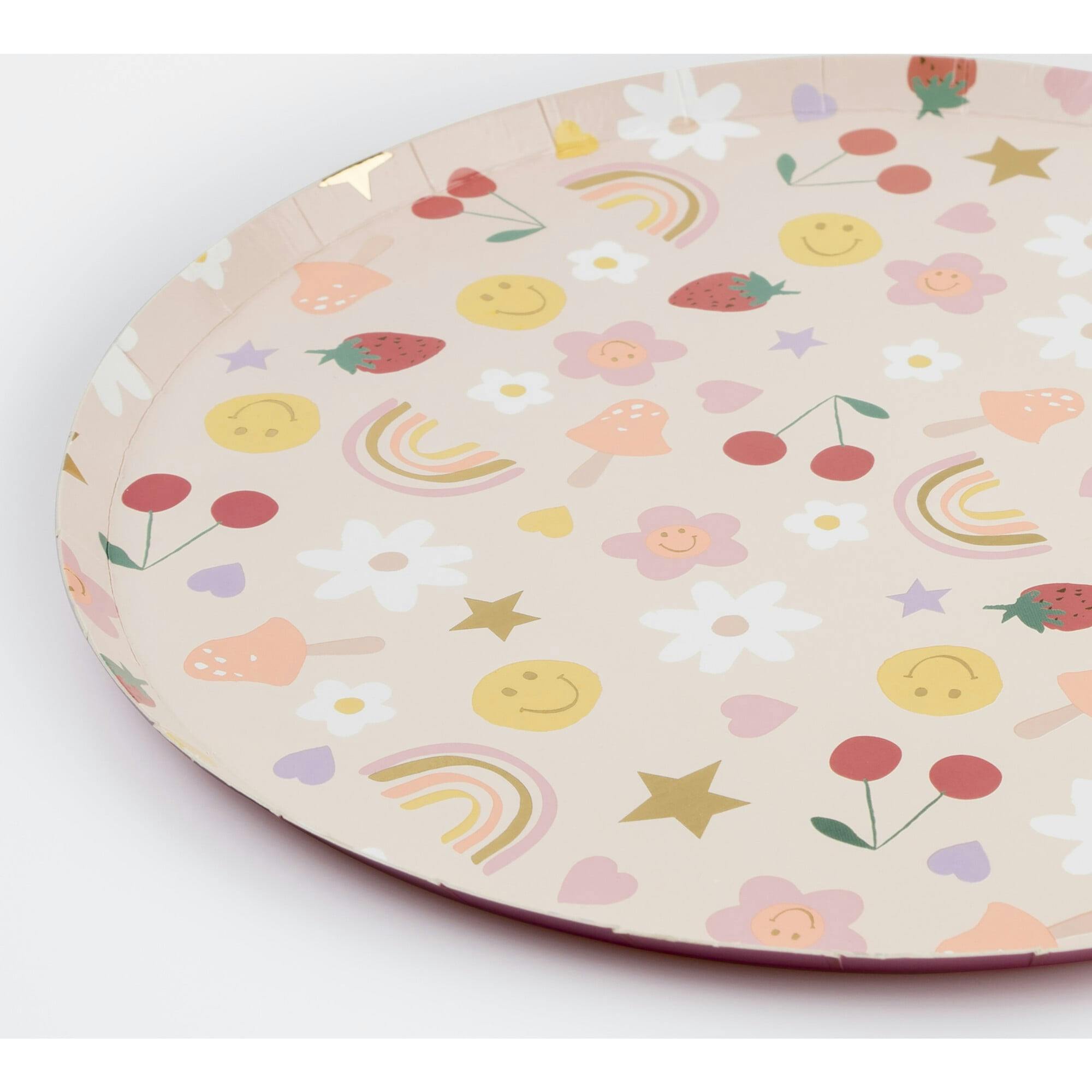 Happy Face Icons Dinner Plates
