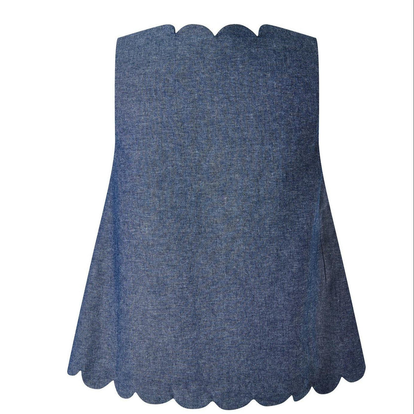 Chambray Scalloped Set