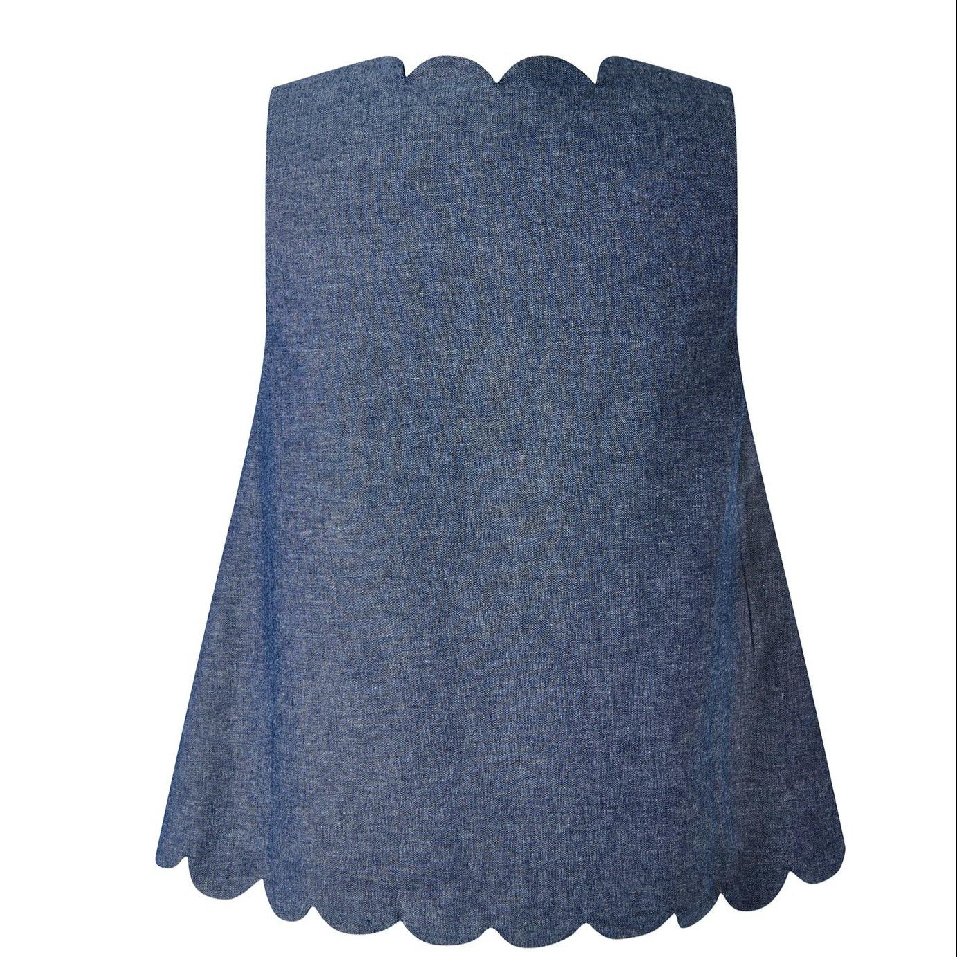 Chambray Scalloped Set