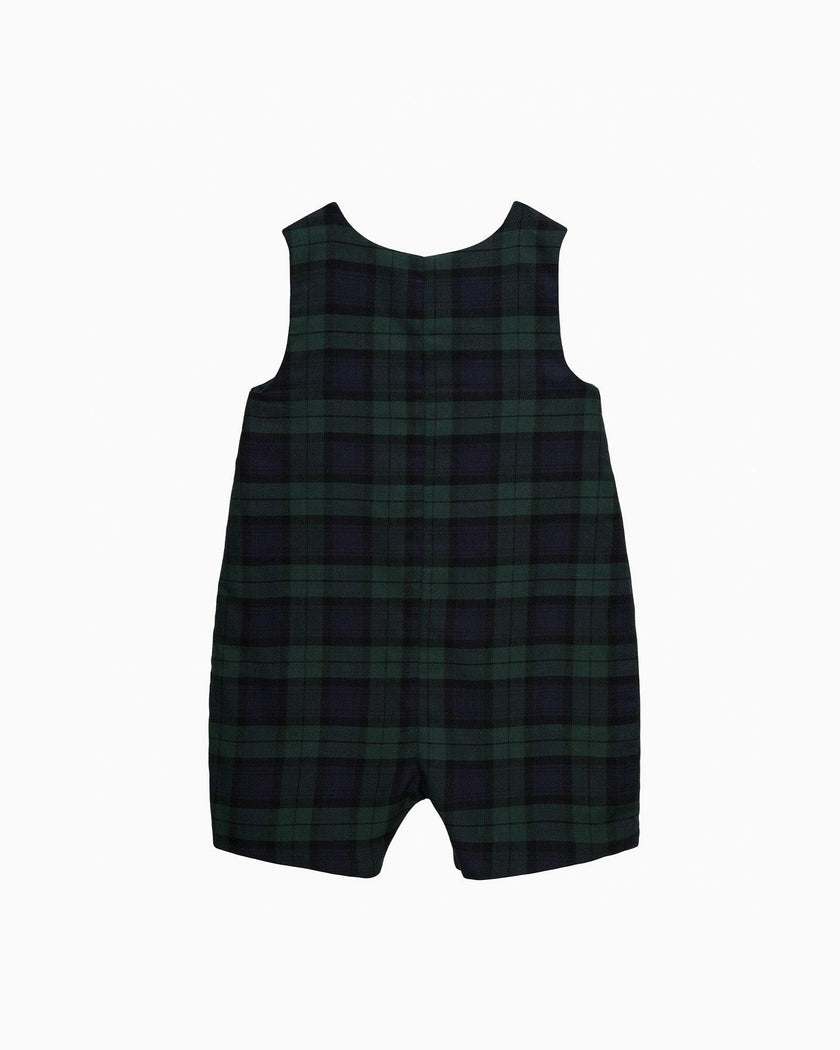 Baby Archie Smocked Romper in Nutcracker